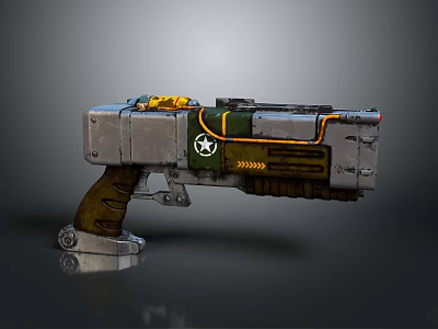 pistol semi-automatic pistol automatic pistol modern weapon hot weapon hot weapon gun military 3d model