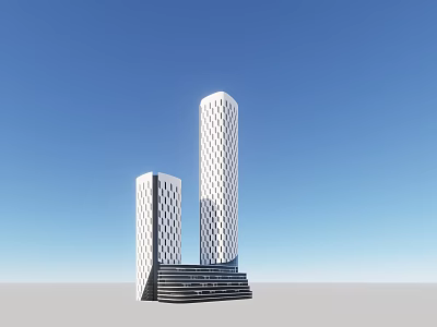 Modern e-commerce headquarters building office building skyscraper 3d model