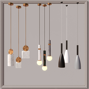 Modern chandelier 3d model