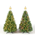 Drive the Christmas tree with painted lights 3d model