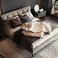 Style Commodity Bed 3d model