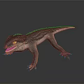 Lizard Anime Lizard Chameleon Cartoon Lizard Reptile Cold Blooded Animal Reptile Class 3d model