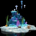 Modern Underwater World Marine Stone 3d model