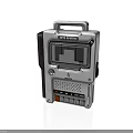 MULTIWAVE Portable Electronic Device With Display Screen Control Buttons And Handle