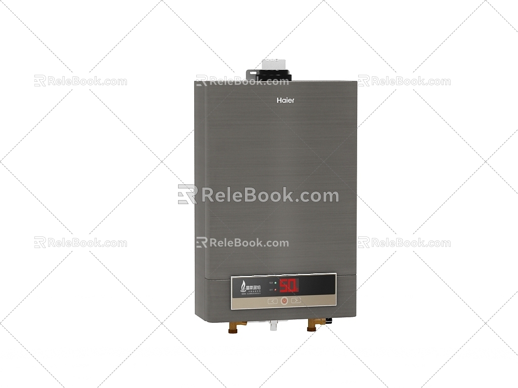 gas water heater 3d model