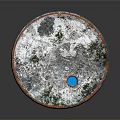 Rusted Blue Oil Barrel With Weathered Surface And Metallic Finish Against Dark Background