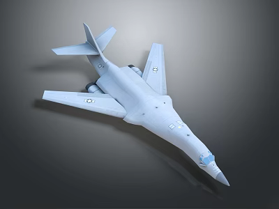 Sleek Modern Gray Fighter Jet With Sharp Nose And Aerodynamic Wings Design 3d model