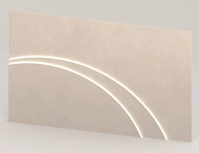Bedroom background wall 3d model