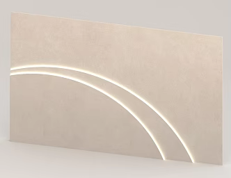 Bedroom background wall 3d model