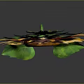 Bright Yellow Sunflower With Green Stem And Leaves On Dark Background