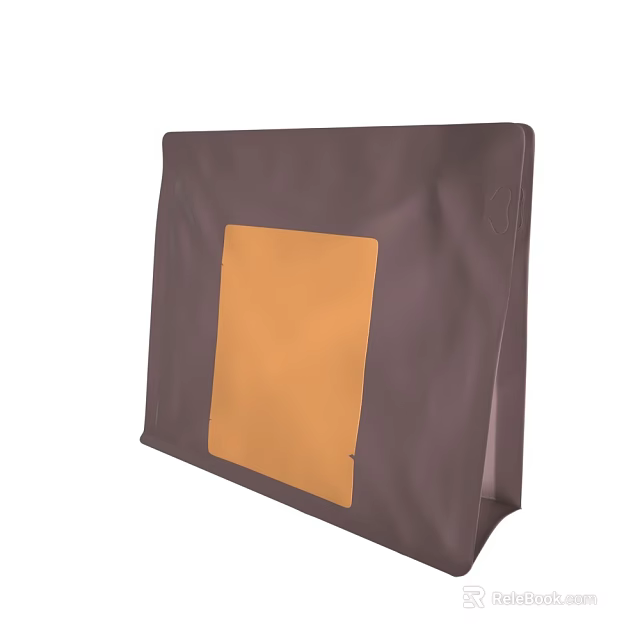 Durable Brown Storage Organizer With Orange Square Panel For Home Organization 3d model