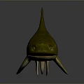 Green and Yellow Aquatic Fish With Spiked Dorsal Fins Streamlined Body And Pale Underbelly