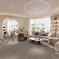 Modern Beauty Hair Salon Interior With Cozy Sofas Mirrors Green Plants And Warm Lighting