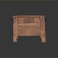 Vintage Wooden Entryway Side Cabinet With Carved Patterns Drawer And Sturdy Leg Design