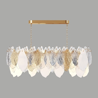 Simple Light Luxury Chandelier 3d model