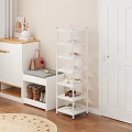 Multi-layer iron shoe rack 3d model