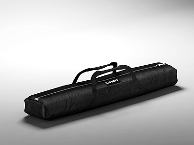 LIVIVO Black Long Travel Storage Bag With Comfortable Carry Handles And Durable Material 3d model