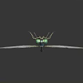 modern dragonfly thin-winged dragonfly lexian dragonfly 3d model