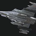 Modern Military Fighter Jet With Sleek Aerodynamic Design And Advanced Weapon Systems