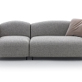 Modern Italian Simple Multiplayer Sofa 3d model