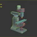 Industrial Drill Press with Metal Frame Vertical Structure and Worktable for Precision Drilling