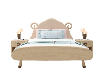 Modern Children's Bed 3d model