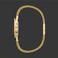 Luxury Gold Watch With Blue Chronograph Dial And Stainless Steel Bracelet