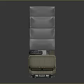 Olive Green Military Truck Featuring Canvas Covered Cargo Bed And Large Off Road Tires