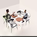 Modern Public Chair Design In Comfortable Lounge Area With Ergonomic Seating And Wooden Table
