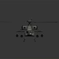 Military Helicopter With Single Main Rotor Tail Rotor Green Fuselage And Weapon Systems