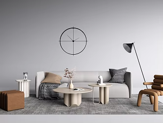 Modern Sofa Coffee Table Combination Simple Sofa Coffee Table Combination 3d model