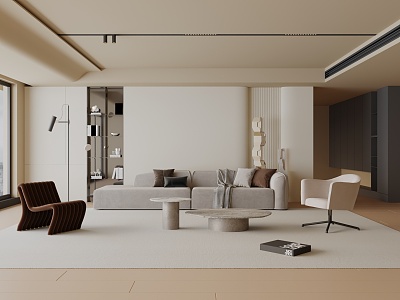 modern living room model