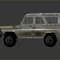 Vintage Military Vehicle With Weathered Exterior Metal Roof And Rugged Off Road Wheels