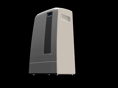 White Standing Air Cooler Fan With Modern Design And Efficient Cooling 3d model