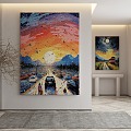 modern decorative painting 3d model