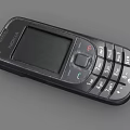 Nokia Black Feature Mobile Phone With Physical Keypad And Screen Design 3d model