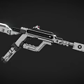 Futuristic Sci Fi Weapon With Advanced Metallic Design And Modern Structure 3d model