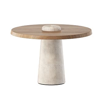 Quiet Table Round Table 3d model