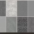 Stylish Decorative Wall Panels With Various Gray Textures And Modern Styles 3d model