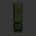 Green KAMAZ Truck With Canvas Covered Cargo Bed And Off Road Tires