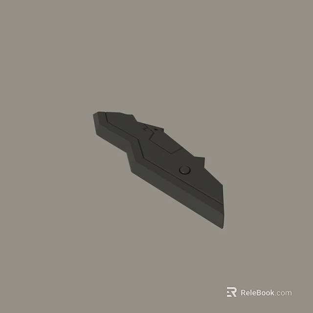 Other Black 3D Model Component With Irregular Shape And Structural Design 3d model 