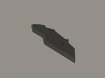 Other Black 3D Model Component With Irregular Shape And Structural Design 3d model