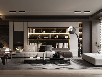 modern living room model