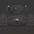 Futuristic Heavy Armored Military Tank With Detailed Turret And Tracks