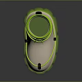 Stylish High Top Light Beige Sneakers With Neon Green Laces Transparent Green Sole