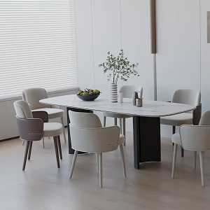 Modern table combination 3d model