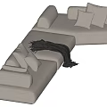 Modern Multiplayer Sofa 3d model