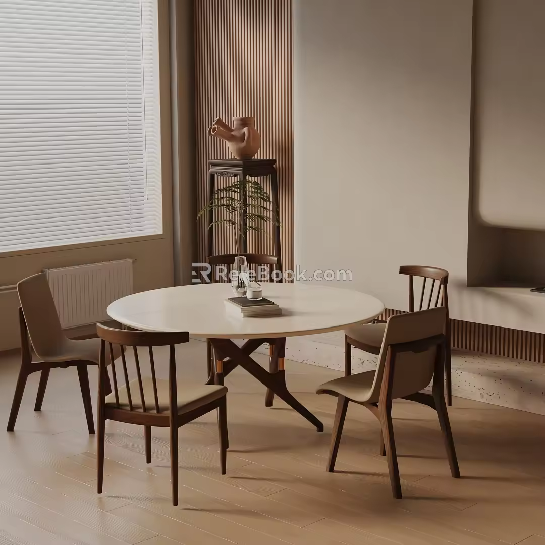 Modern table combination 3d model