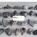 Modern Landscape Stone Art Stone Sketch Courtyard Stone 3d model