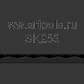 White Decorative Molding With Intricate Carved Floral Patterns For Interior Design